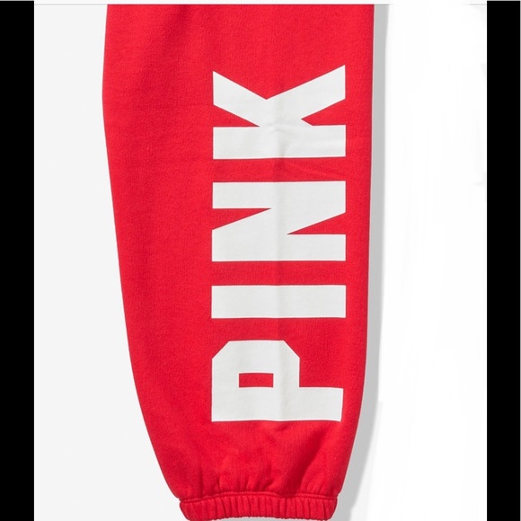 NEW!! VS PINK Color Block Campus Sweatpants - Picture 3 of 3